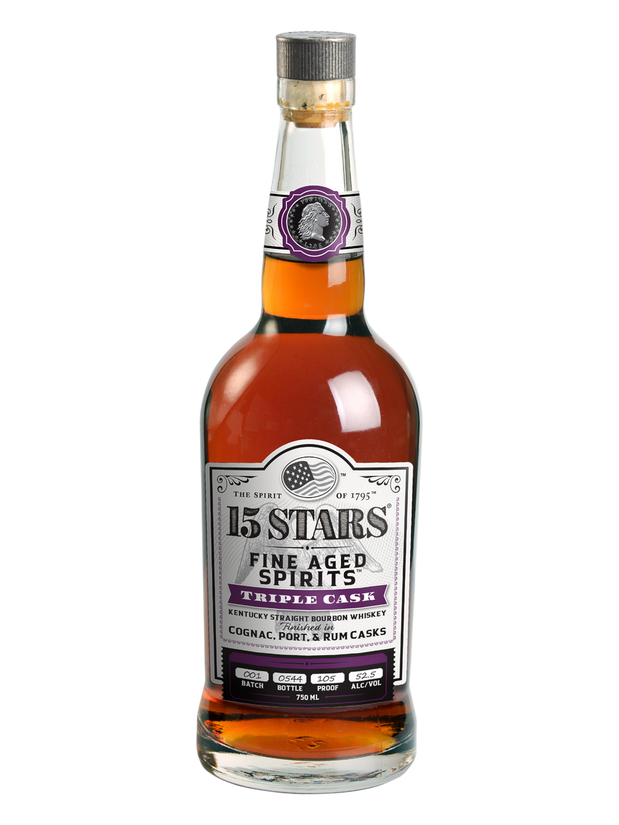 15 STARS Triple Cask Straight Bourbon Whiskey