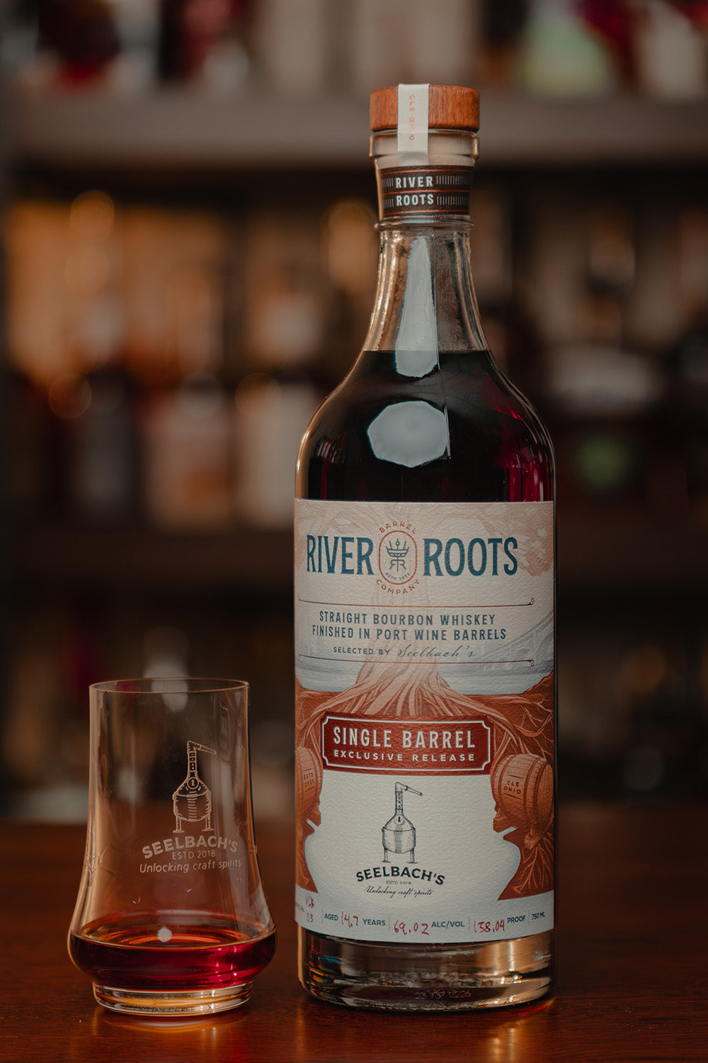 River Roots Barrel Co. 14-Year Single Barrel Port Finished Bourbon
