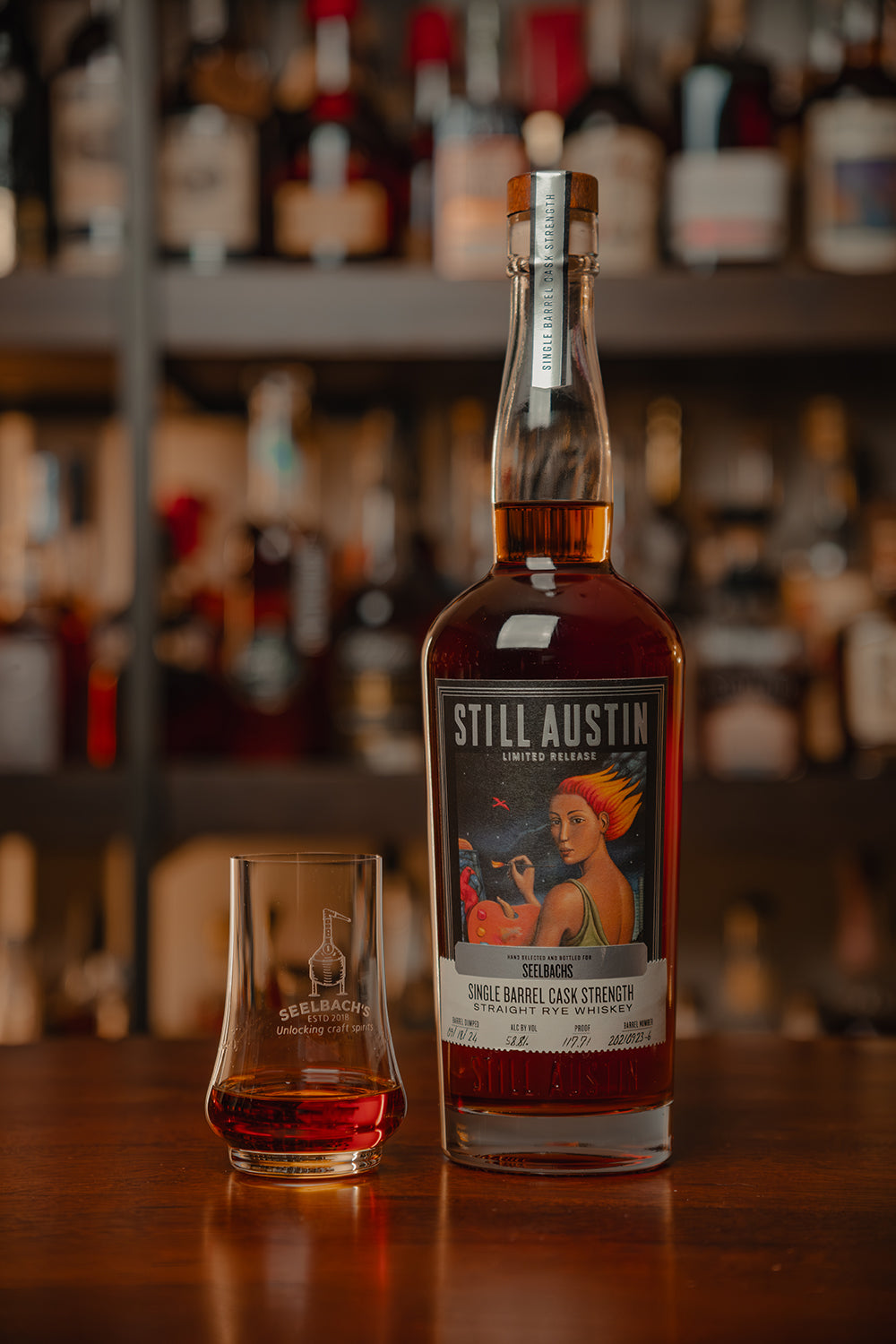 Still Austin Single Barrel Rye #28 117.7 proof - Selected by