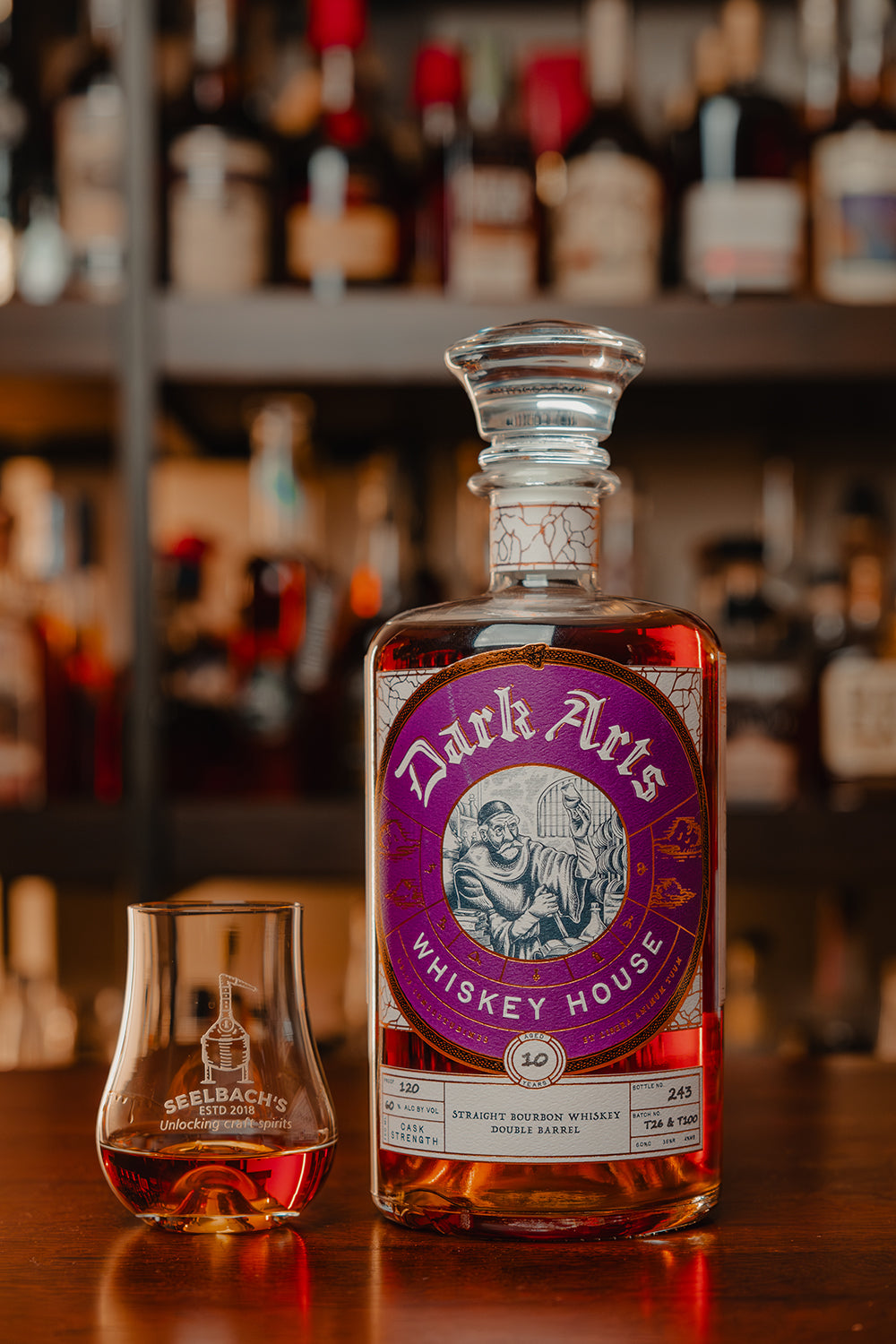 Dark Arts Whiskey House Single Barrel Bourbon 120 proof - Selected by Seelbach's