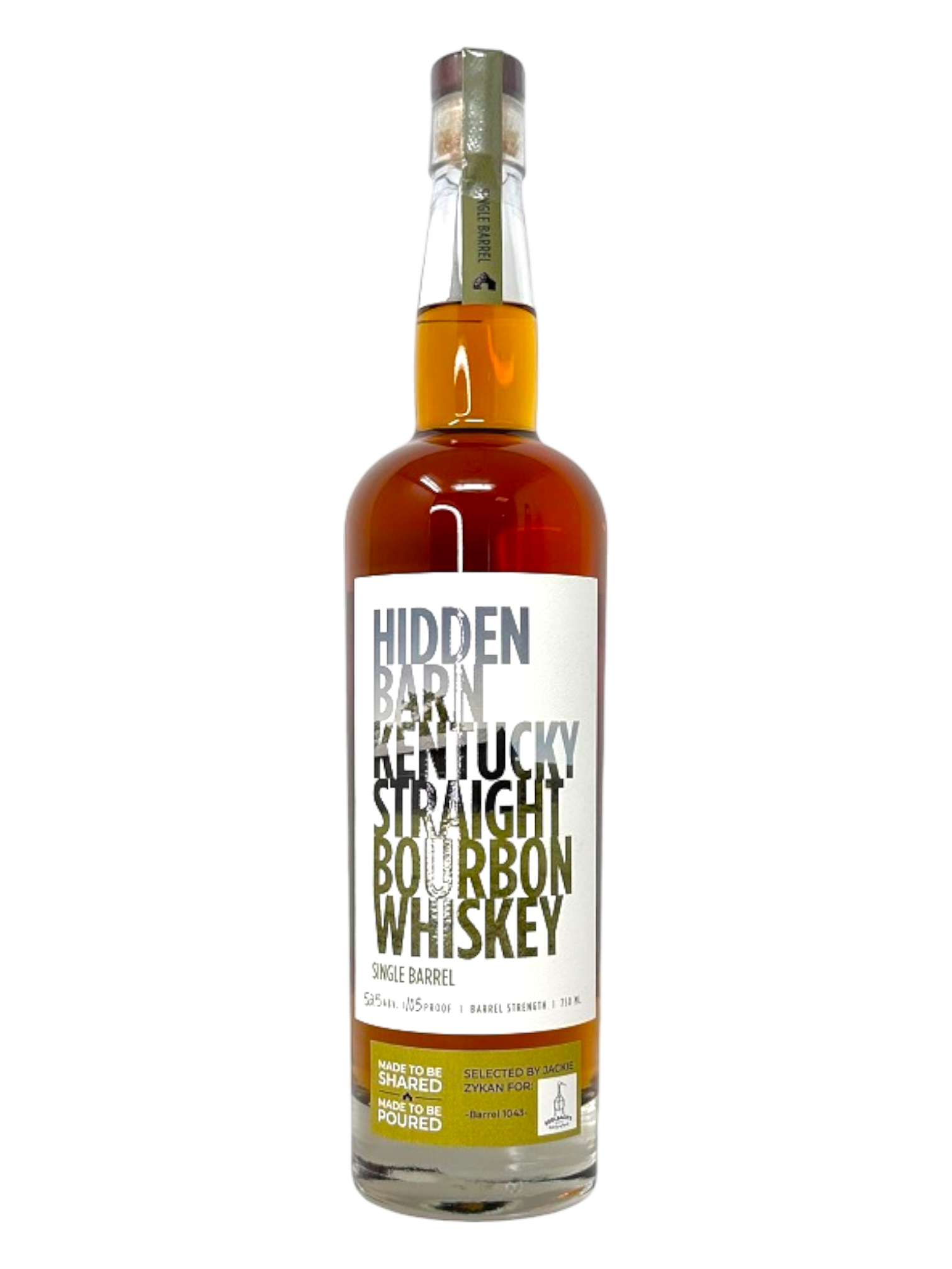 Hidden Barn Kentucky Straight Bourbon Single Barrel #1043 105