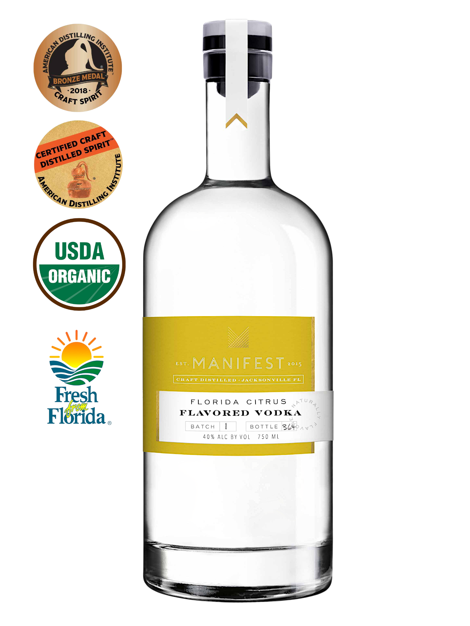 Manifest Distilling Citrus Vodka - 750ml – Seelbach's