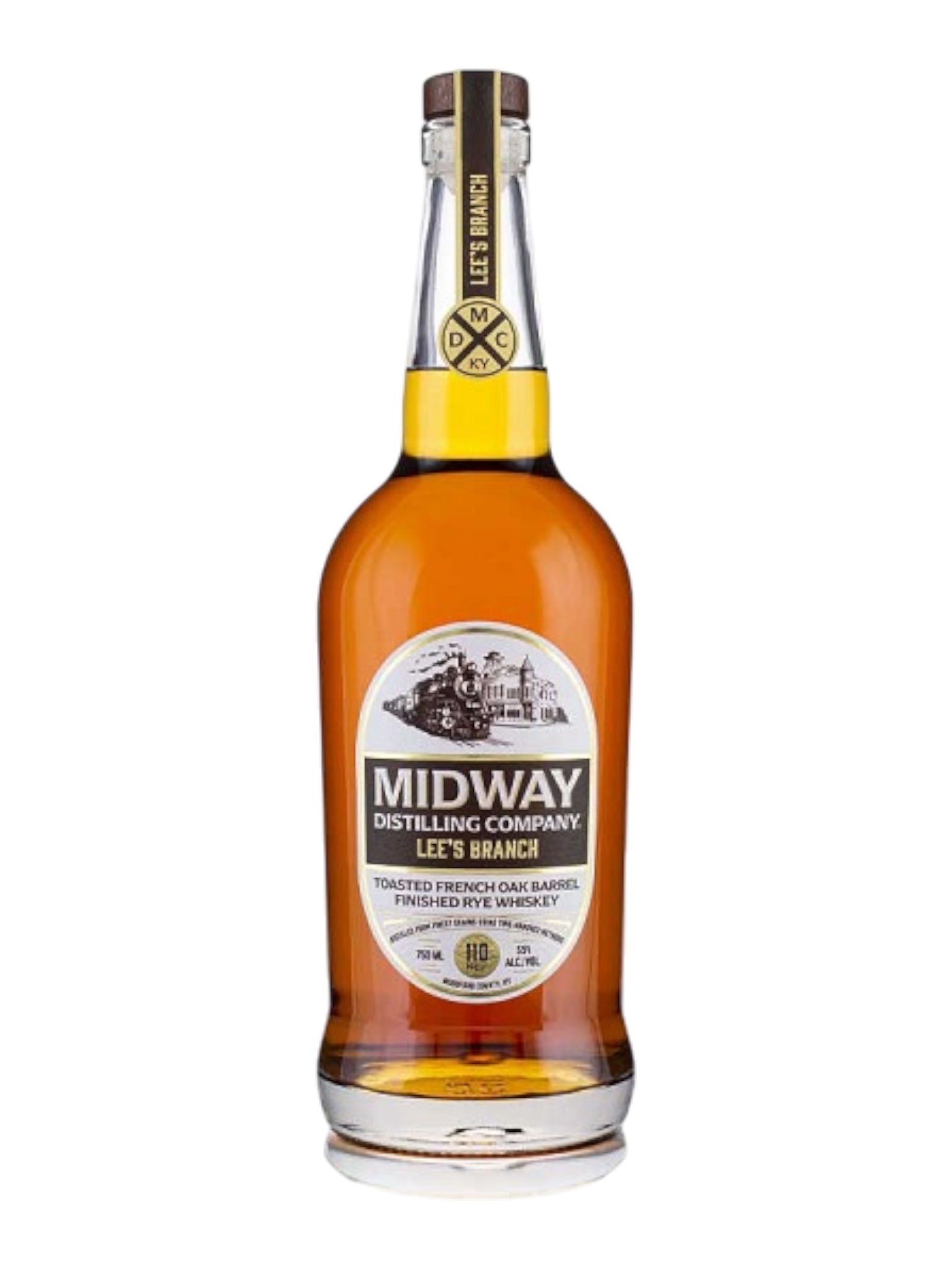 Midway Distilling Co. Midway Lee's Branch Toasted French Oak Barrel Finished Rye Whiskey