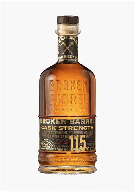 Broken Barrel Whiskey Cask Strength Bourbon Whiskey (100 ml)