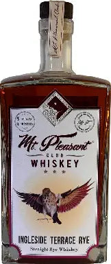 Mt. Pleasant Club Whiskey Ingleside Terrace Rye Whiskey Single Barrel 6 year 9 months