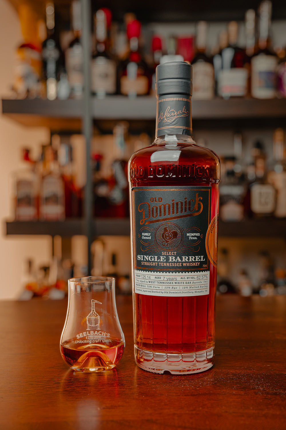Old Dominick Tennessee Whiskey Single Barrel #577 125.14 proof - Selected by Seelbach's