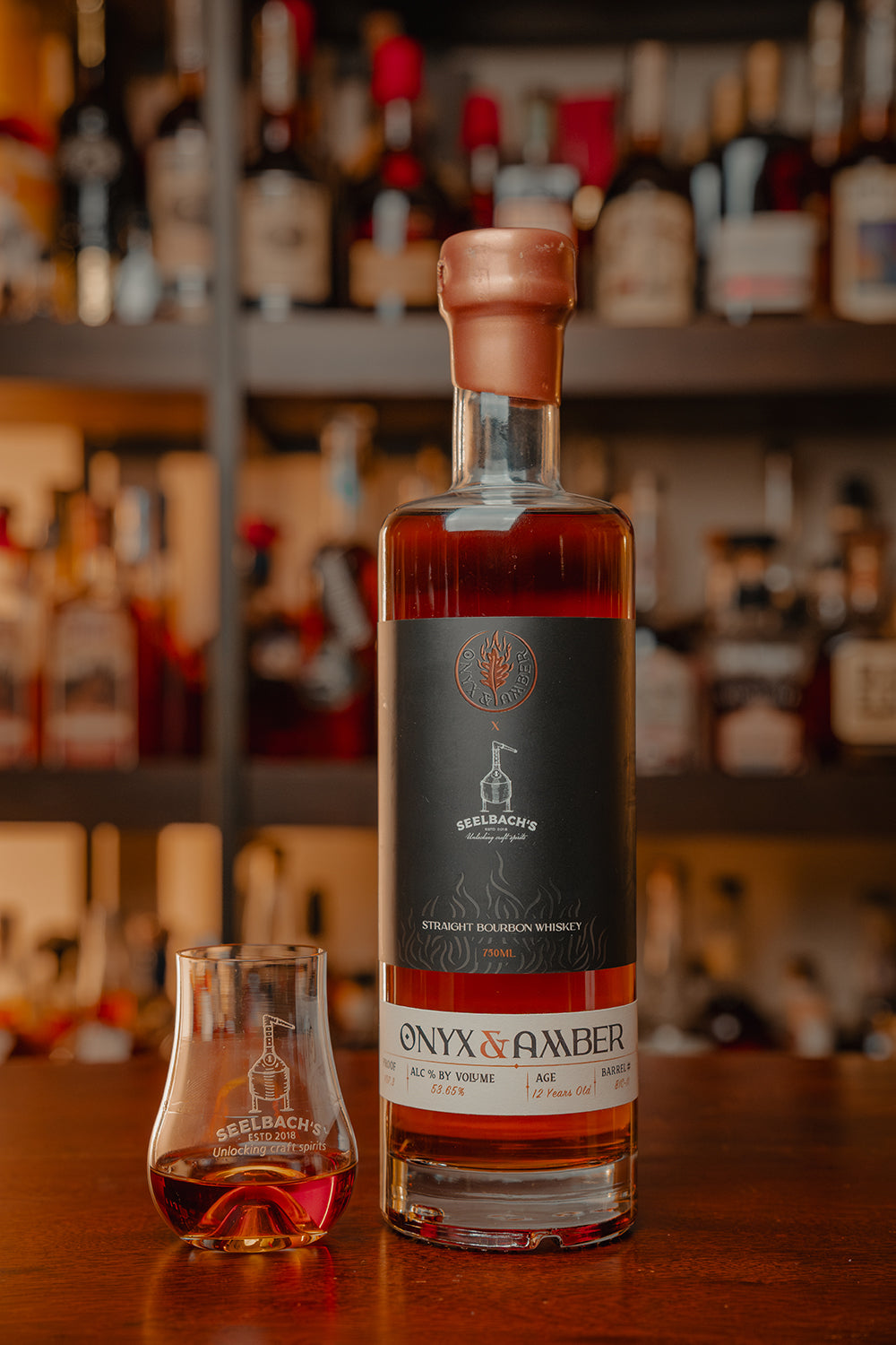 Onyx & Amber 12-Year Single Barrel Bourbon 107.3 proof - Selected by Seelbach's
