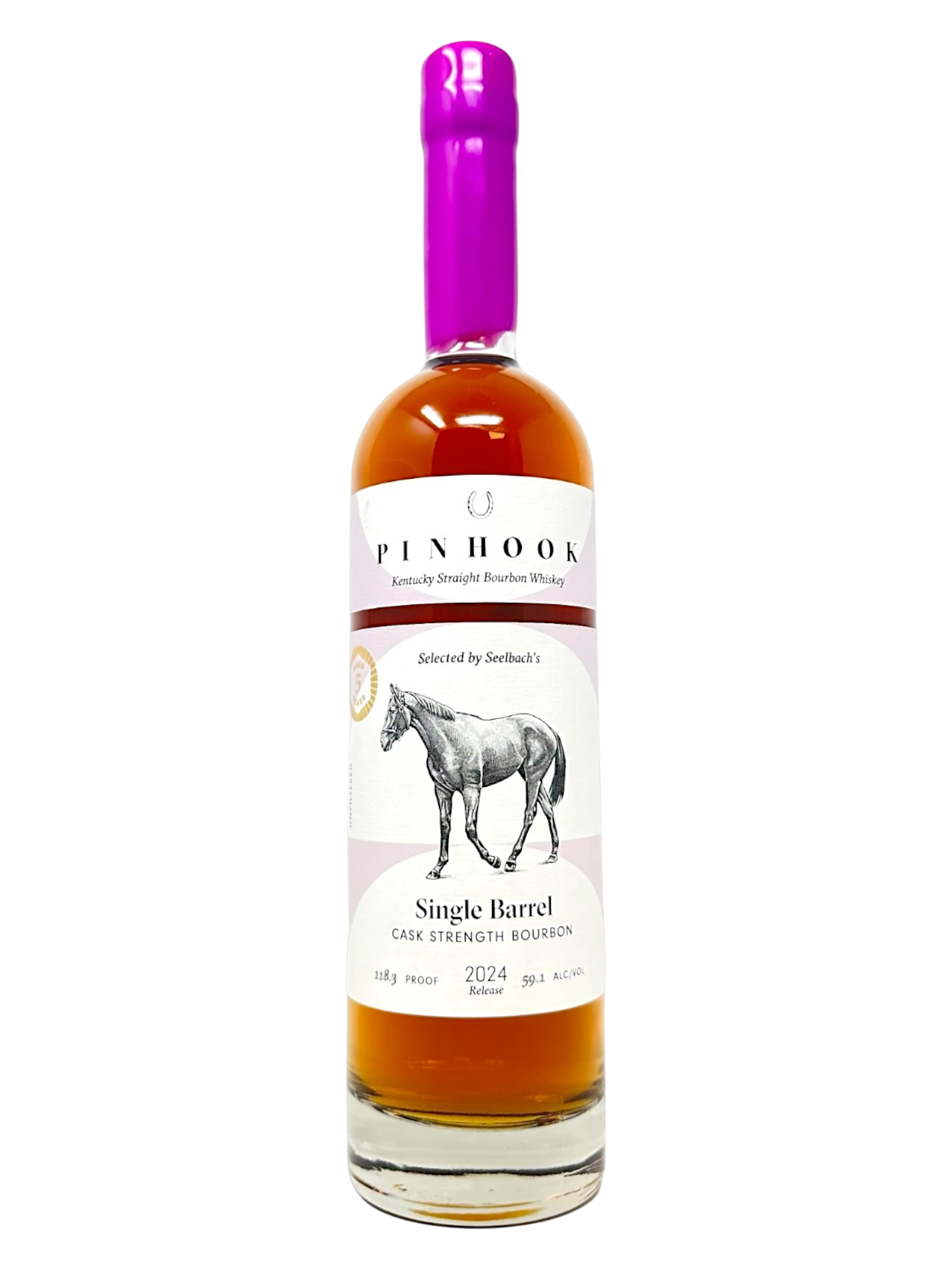 tobacco plus pinhook Pinhook 5-Year Cask Strength Single Barrel Bourbon 118.3 proof