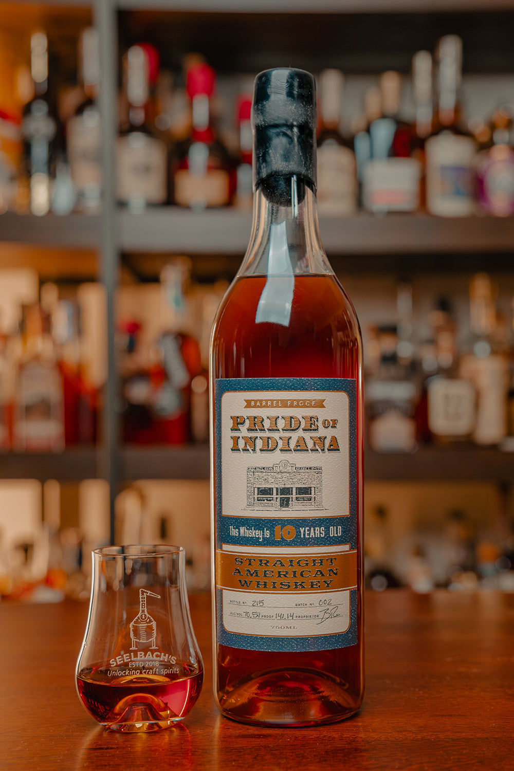 Pride of Indiana Straight American Whiskey 141.14 Proof HAZMAT