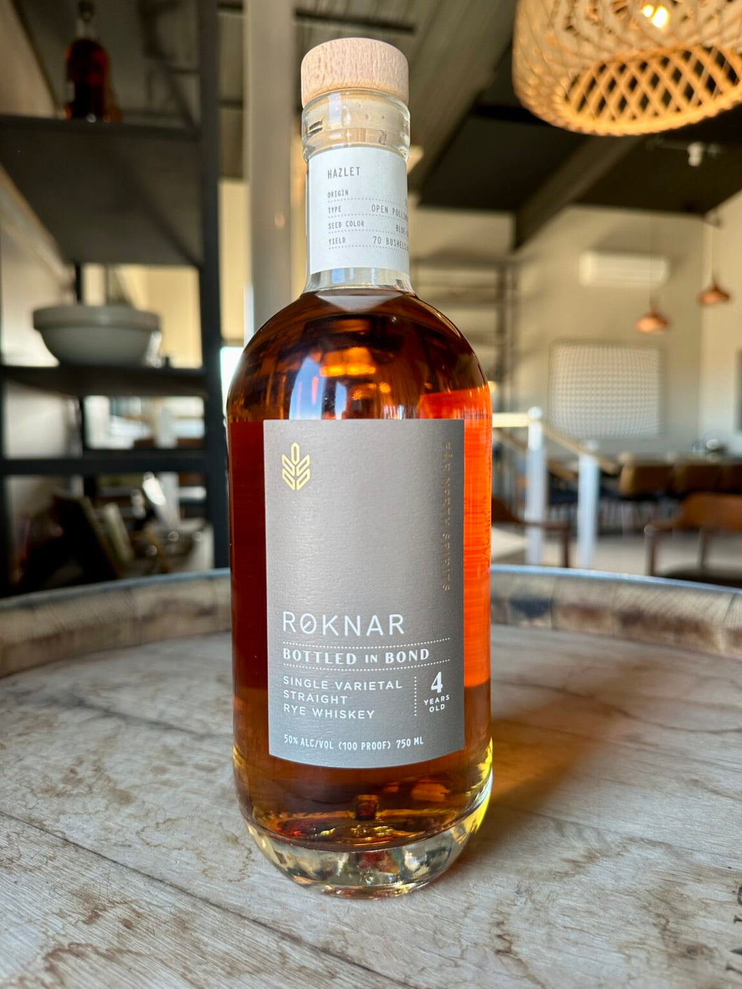 ROKNAR BONDED RYE WHISKEY