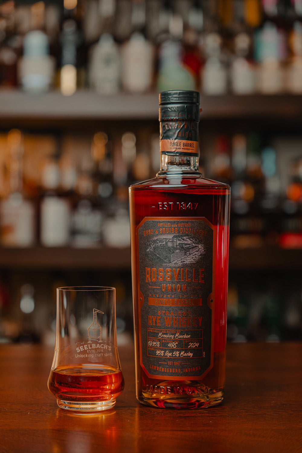 Rossville Union Single Barrel 8.5-Year Rye Whiskey 117.9 proof