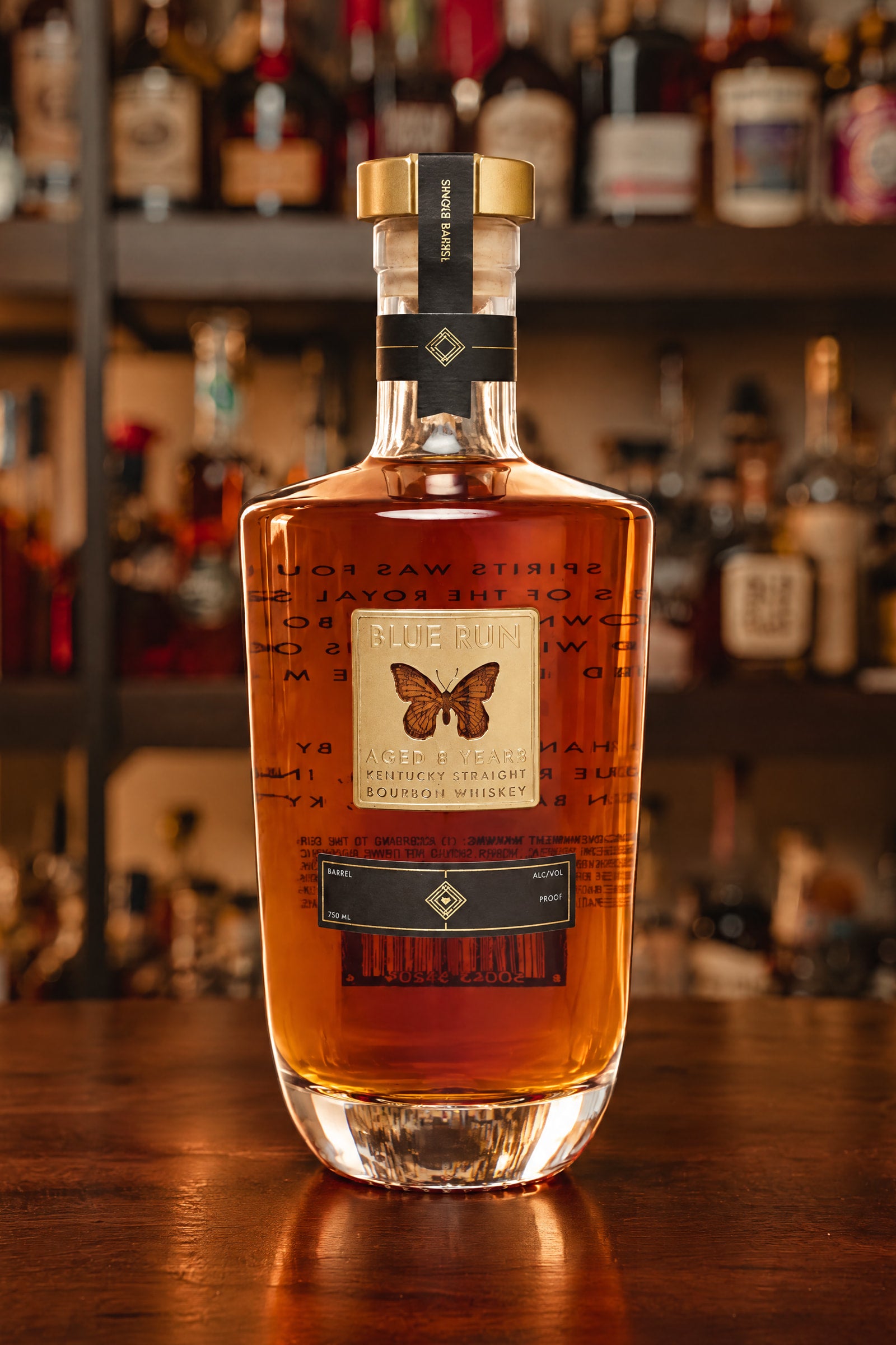 Bourbon  8年 750ml 箱付き Blue Run 8-Year Single Barrel Bourbon 