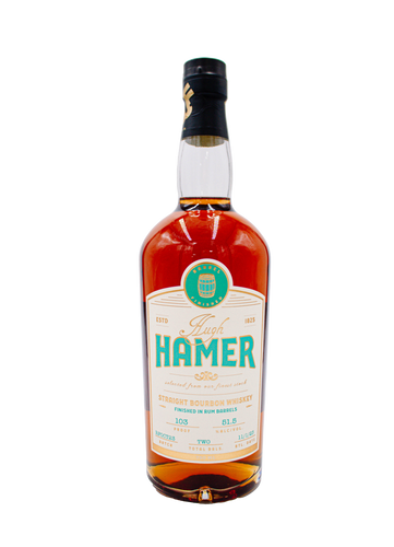 Hugh Hamer Straight Bourbon Whiskey Finished in Rum Barrels