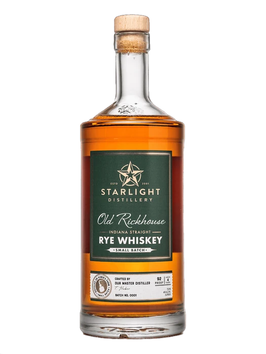 Starlight Distillery Old Rickhouse Indiana Straight Rye Whiskey