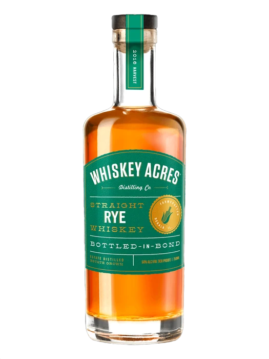 Whiskey Acres Bottle in Bond Rye