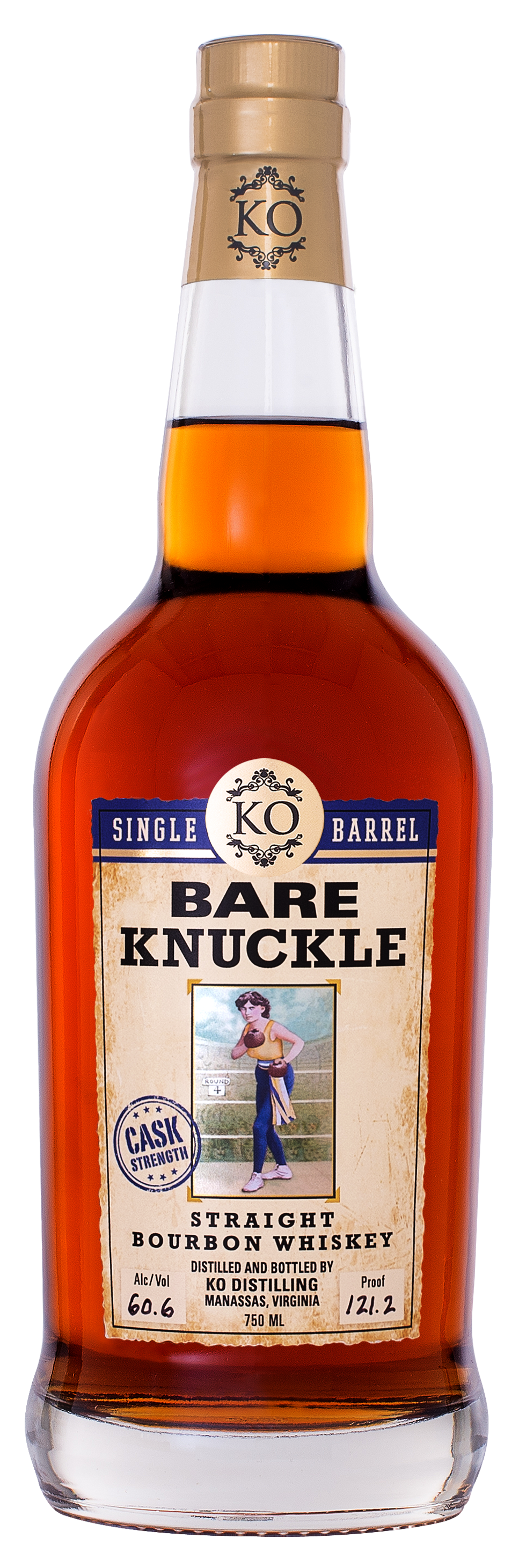 KO Distilling Bare Knuckle Bourbon Whiskey Cask Strength