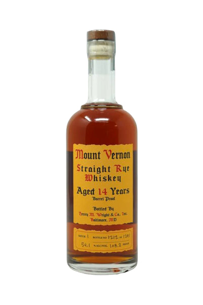 Maryland Heritage Series Mount Vernon 14-Year Straight Rye Whiskey