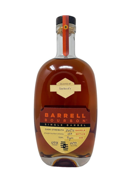 Barrell Single Barrel Bourbon "Z6D2" 109.98 proof - Selected by Seelbach's