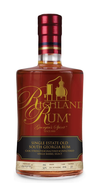 Richland Rum Single Estate Old South Georgia Rum