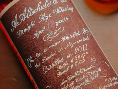 A. Altschuler 12-year Mizunara Finished Rye