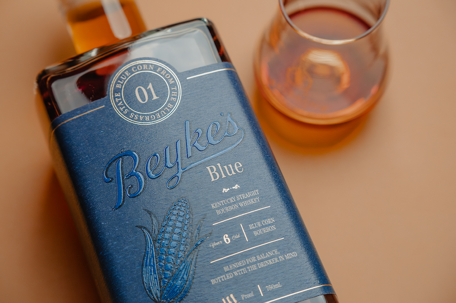 Introducing Beyke's Blue Kentucky Blue Corn Bourbon