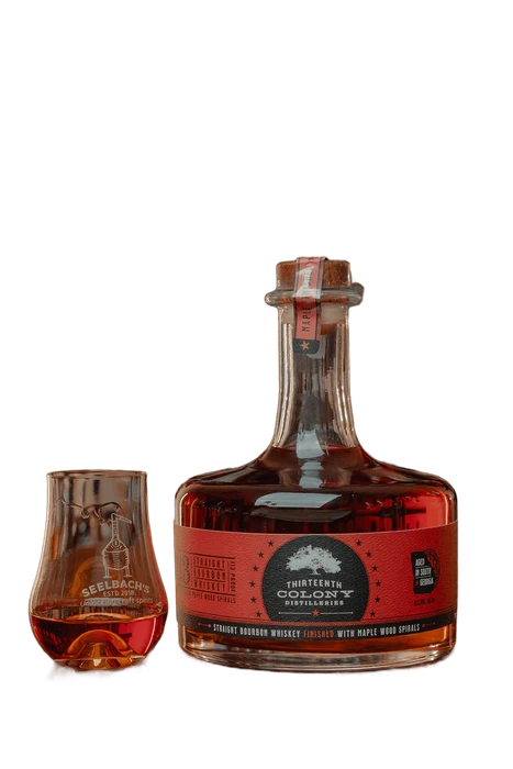 13th Colony Distillery 113 Bourbon Finished With Maple Wood Spirals