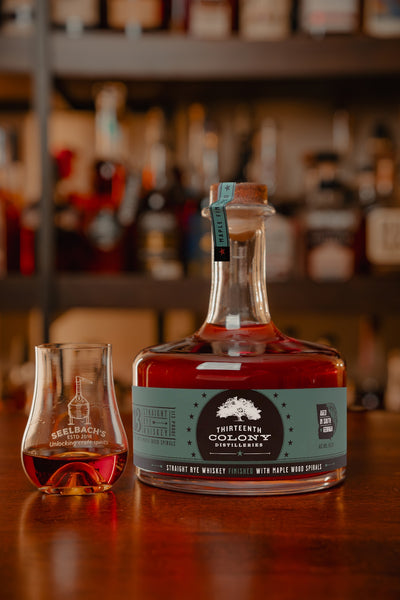 13th Colony Straight Rye Whiskey Finished with Maple Wood Spirals