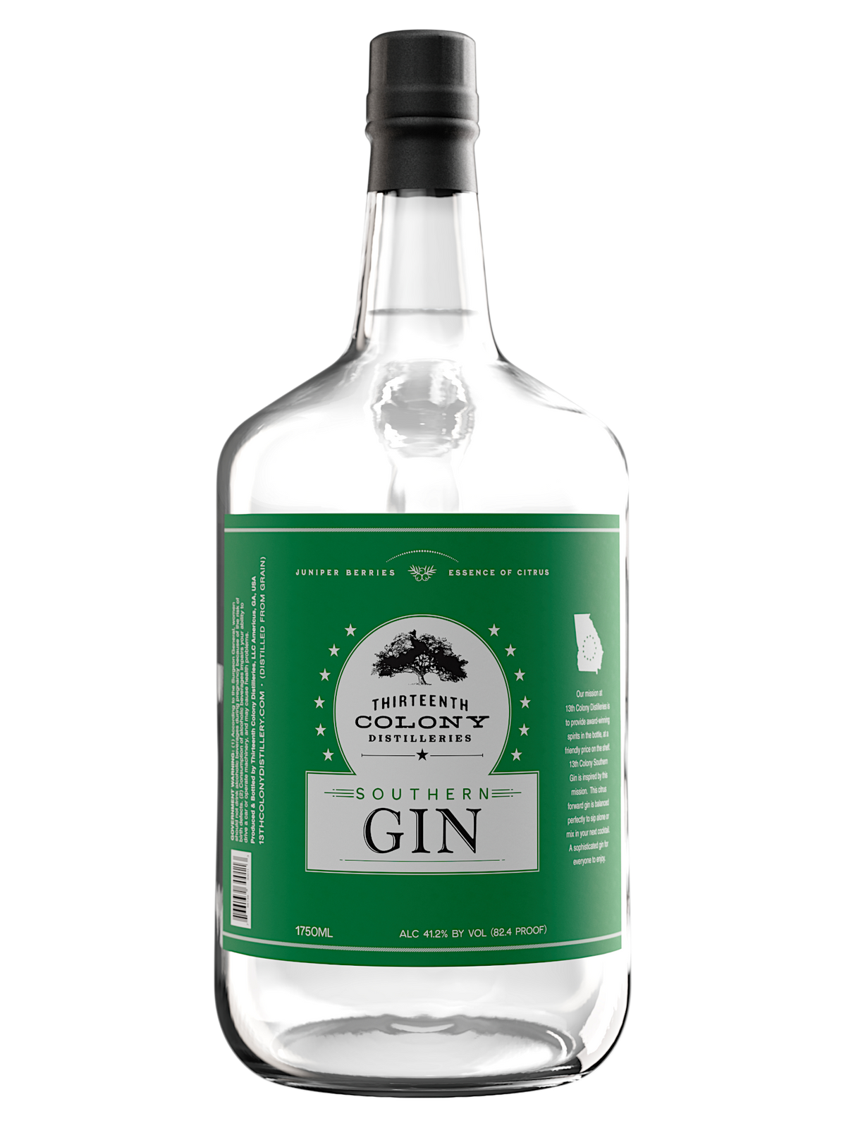 13th Colony Distillery Southern Gin 82.4 Proof - 1.75ml – Seelbach's