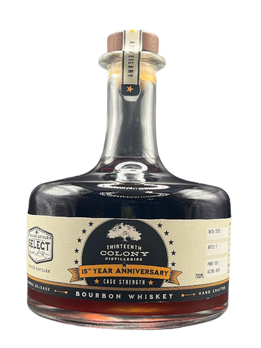 13th Colony Distillery 15th Anniversary Cask Strength Bourbon