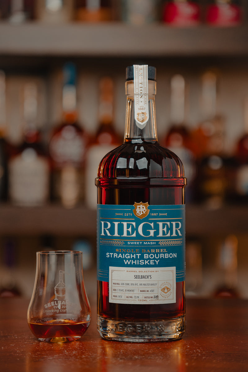 J. Rieger & Co Private Stock Straight Bourbon Whiskey #4383 147.8 proof - Selected by Seelbach's