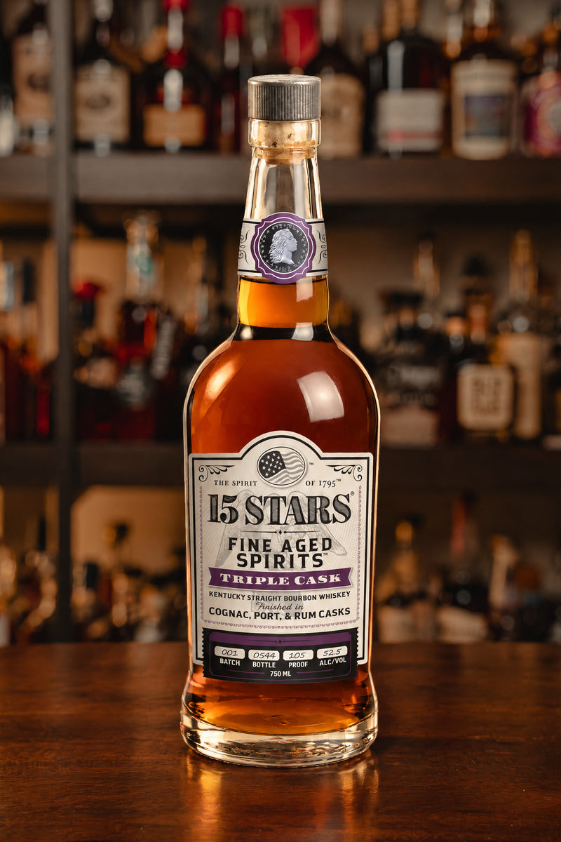 15 STARS Triple Cask Straight Bourbon Whiskey