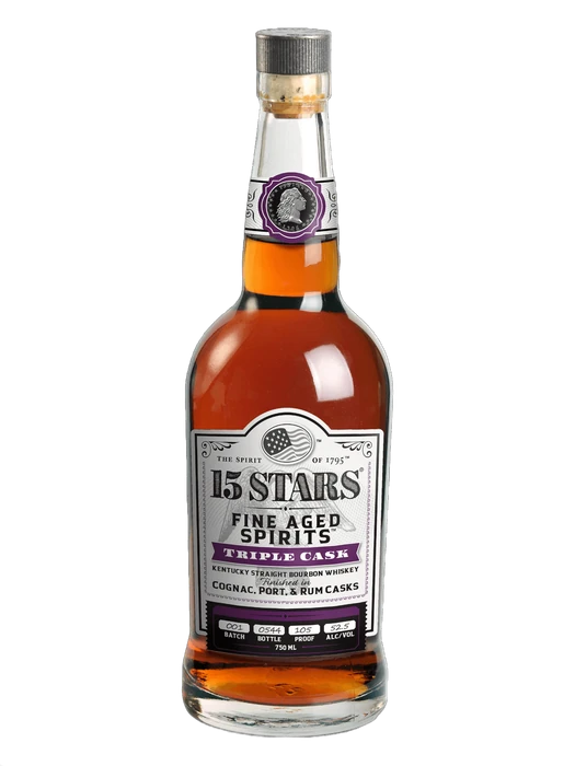 15 STARS Triple Cask Straight Bourbon Whiskey