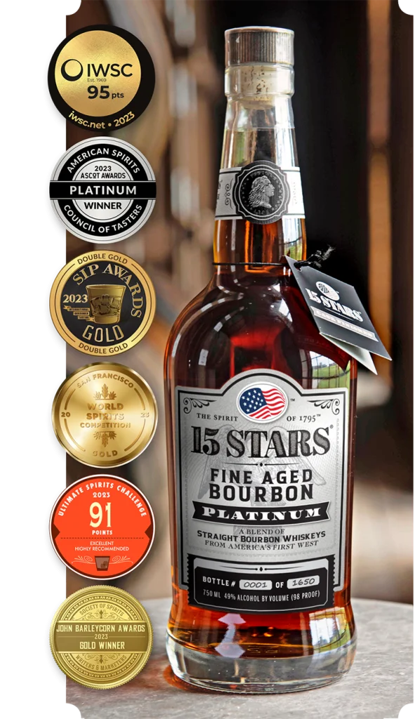 15 Stars Platinum Bourbon Whiskey