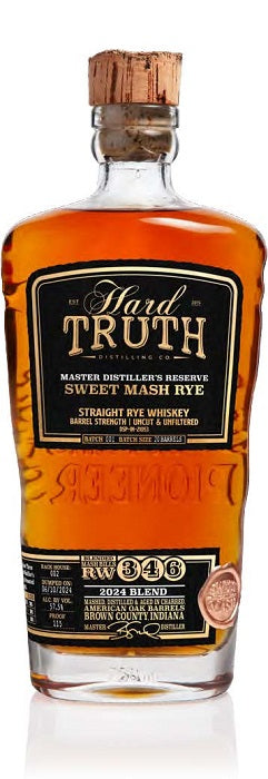 Hard Truth Distilling Master Distillers Reserve 2024 Blend Sweet Mash Rye