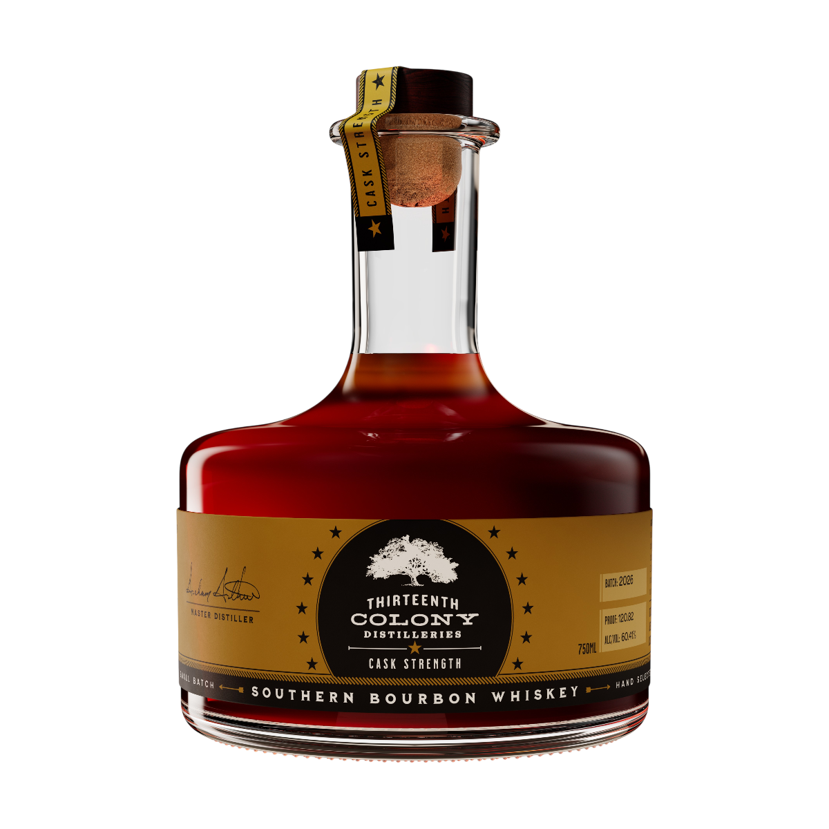 13th Colony Distillery 2026 Cask Strength Bourbon