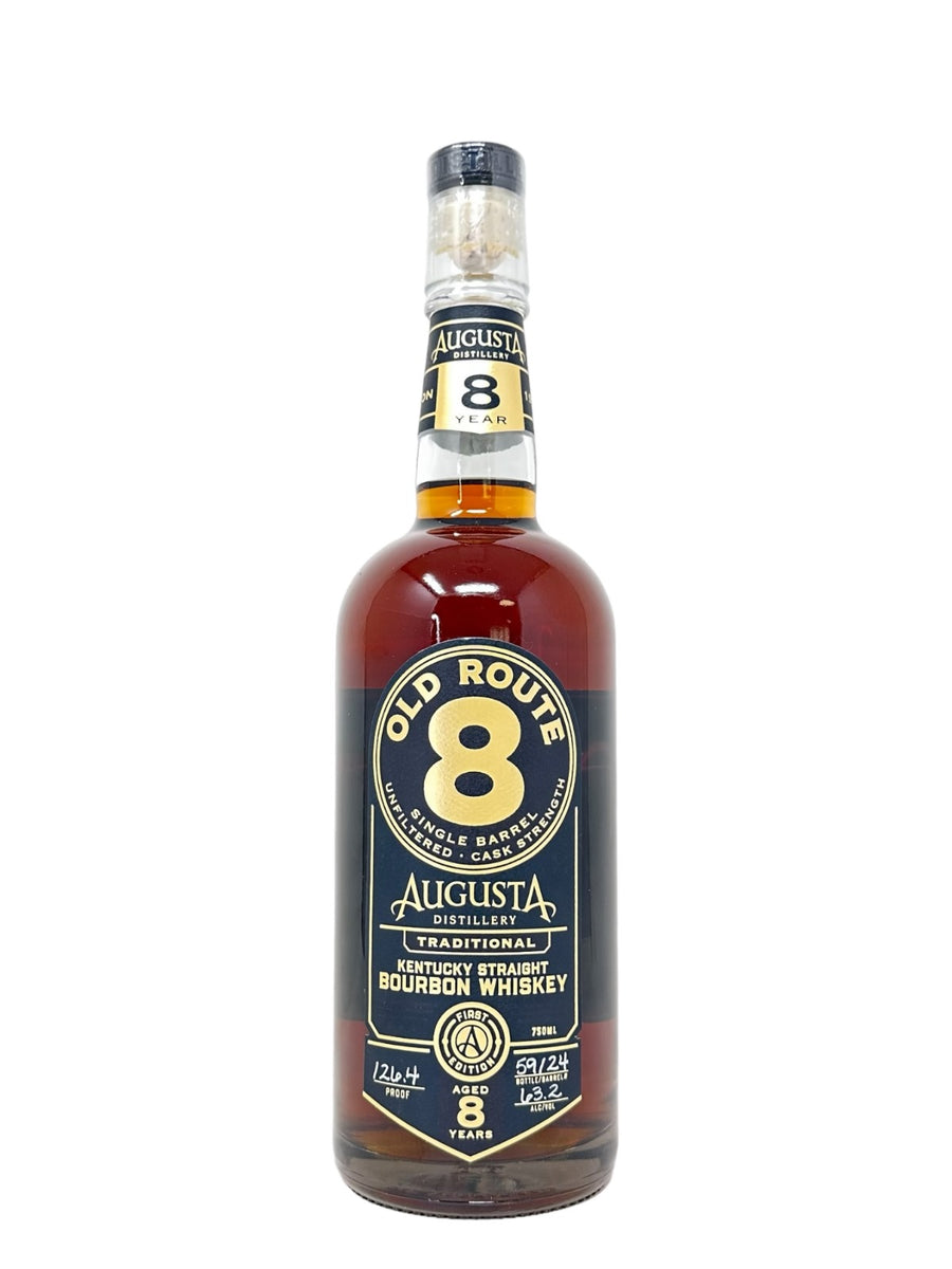 Augusta Distillery Old Route 8 Limited 8-Year First Edition Single Barrel #24 - "Cheerwine Derby Pie" - 126.4 Proof