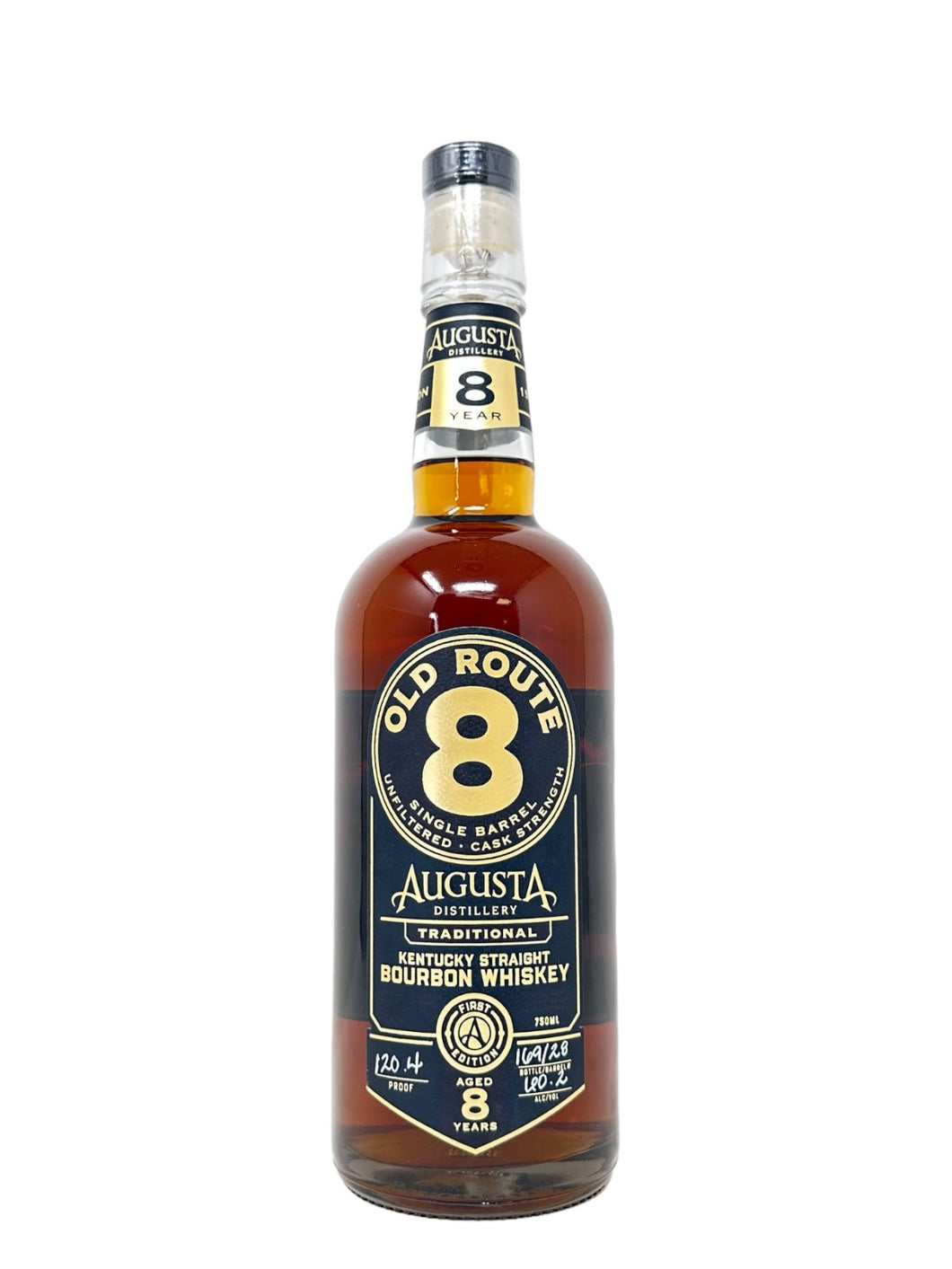 Augusta Distillery Old Route 8 Limited 8-Year First Edition Single Barrel #28 - 120.4 Proof