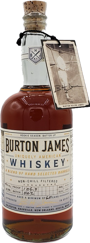 Burton James Uniquely American Bourbon Whiskeyのボトル画像