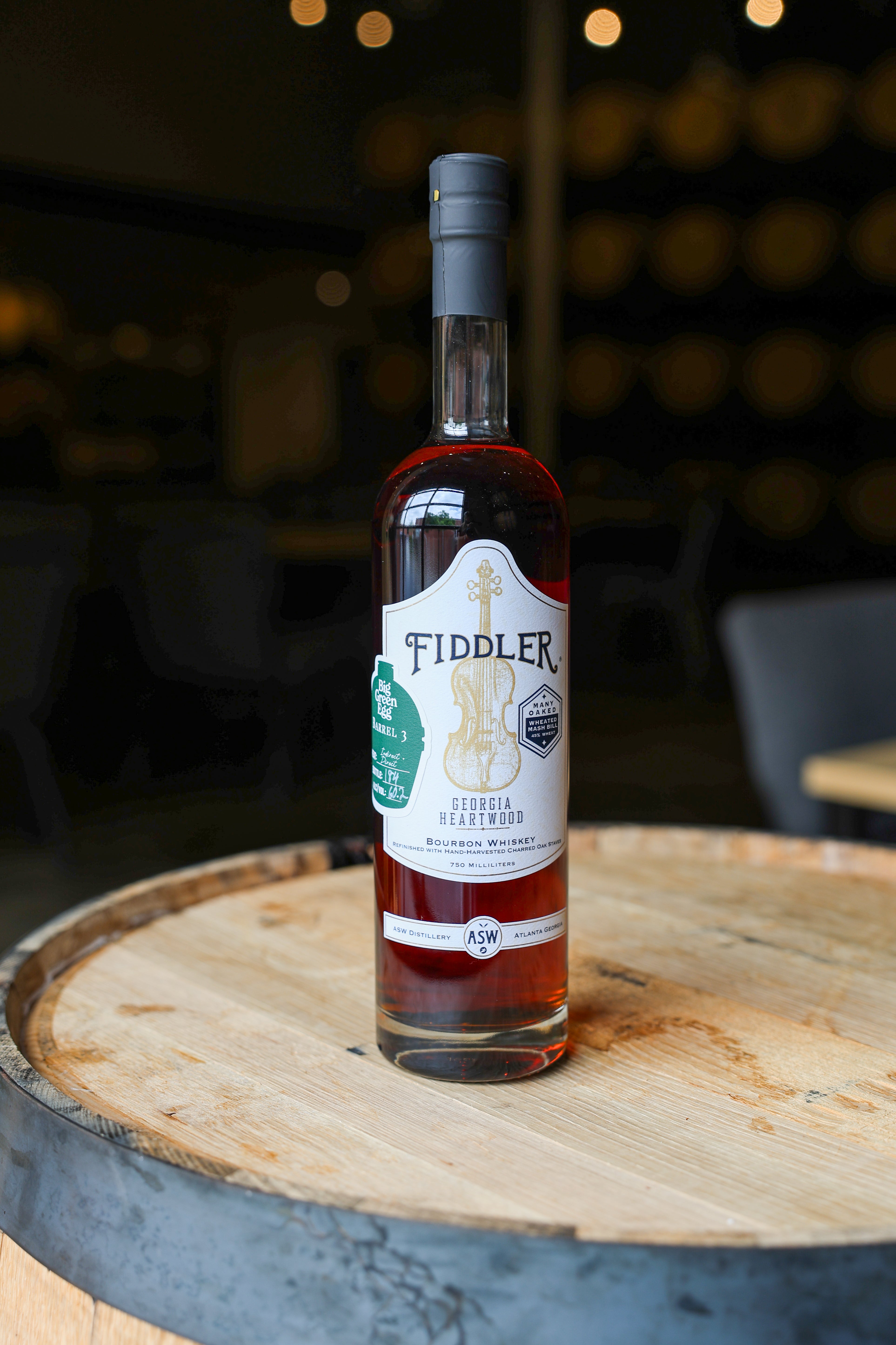 ASW Distillery Fiddler Big Green Egg Barrel #3 (Barrel Strength