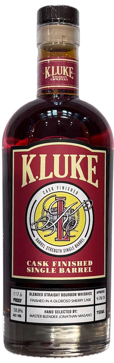K.LUKE Oloroso Sherry Cask Finished Single Barrel Bourbon