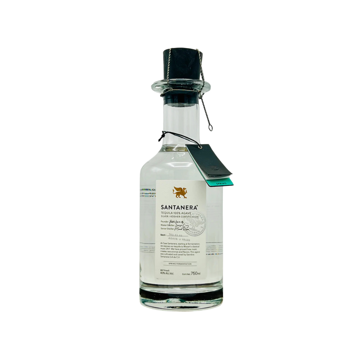 Santanera Kosher Blanco Tequila