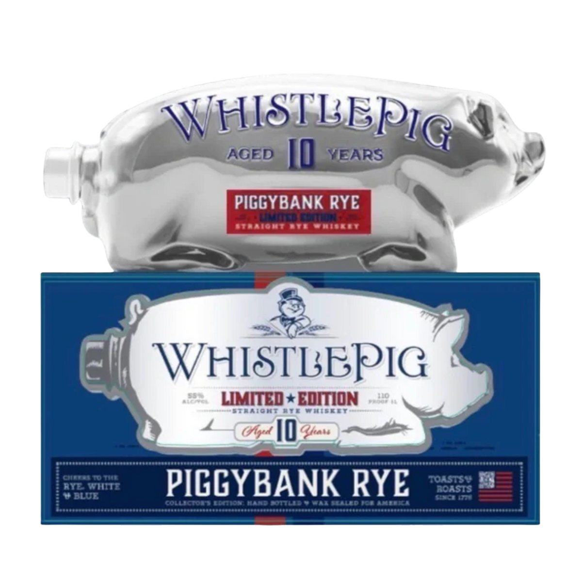 STRAY PIG VANGUARD 3作品 / ROUAGE Lab Whistlepig Limited Edition Piggybank Rye Red, White & Blue