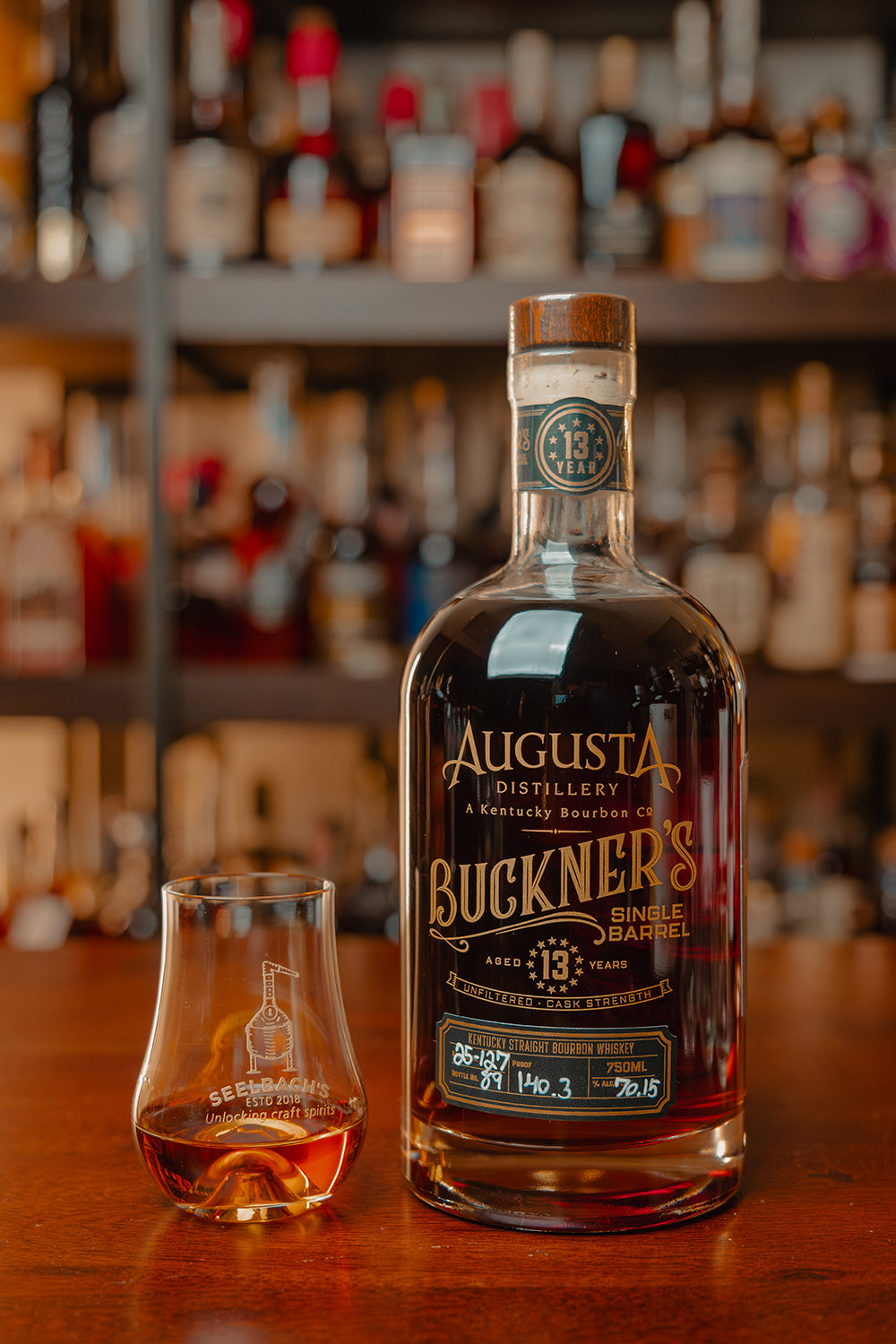 Augusta Distillery Buckner's 13 Year Single Barrel Bourbonのボトル画像