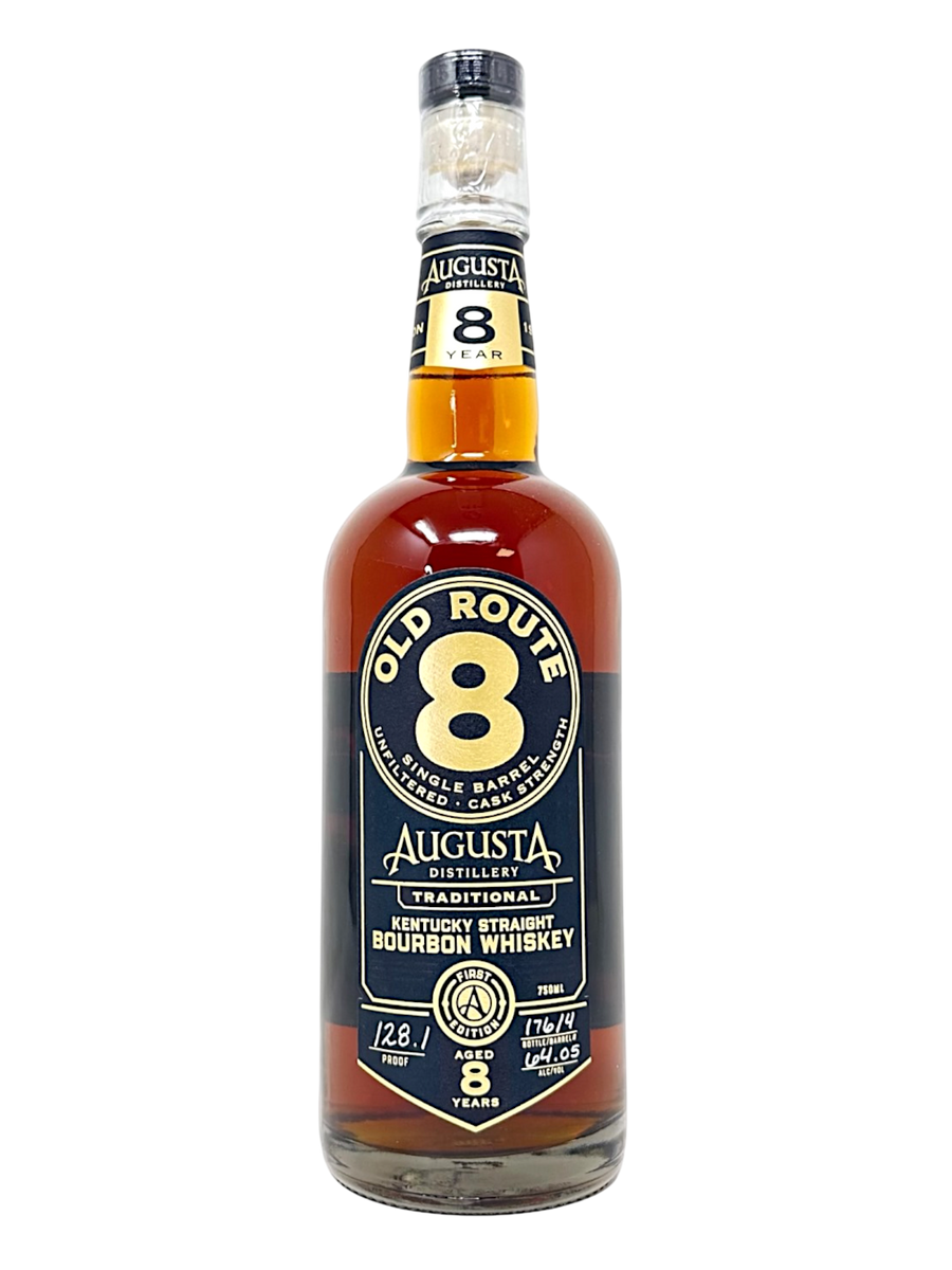 Augusta Distillery Old Route 8 Limited 8-Year First Edition Single Barrel #4 - "Spiced Bit O Honey" - 128.1