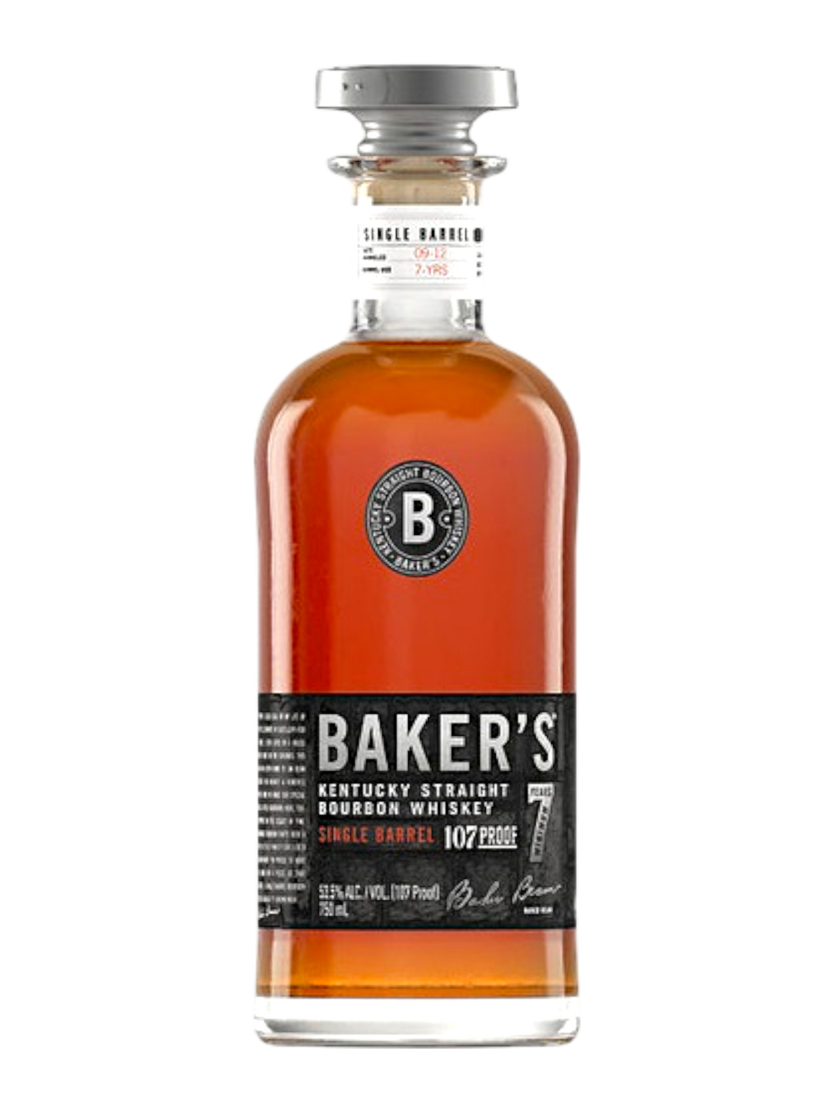 Baker's 7年 750ML 107プルーフ バーボンウィスキー Baker's Bourbon 7 Year Single Barrel – Seelbach's