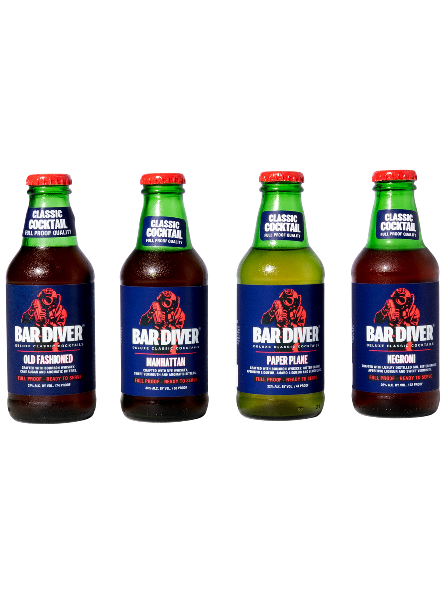 Bar Diver Deluxe Classic Cocktails Variety Pack