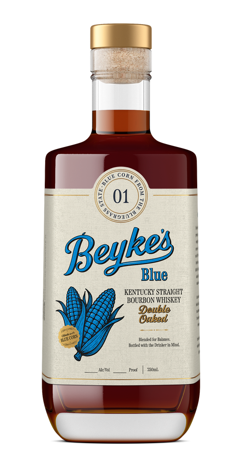 Beyke's Blue Double Oaked Kentucky Straight Blue Corn Bourbon Whiskey 001