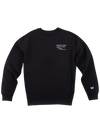 Blue Run Crew Neck Sweatshirt - Black