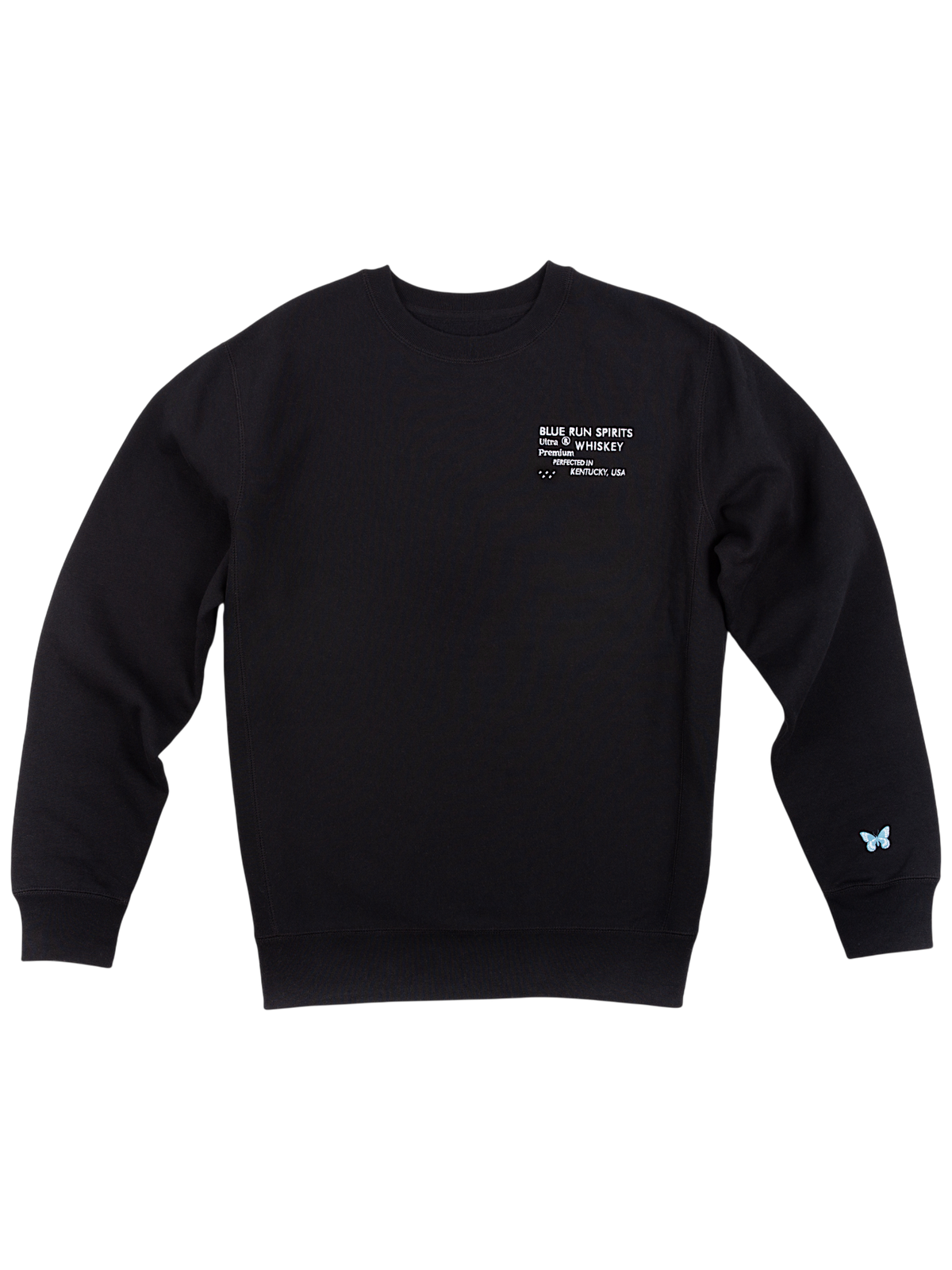 Blue Run Crew Neck Sweatshirt - Black – Seelbach's