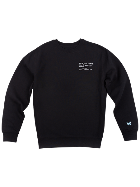 Blue Run Crew Neck Sweatshirt - Black – Seelbach's